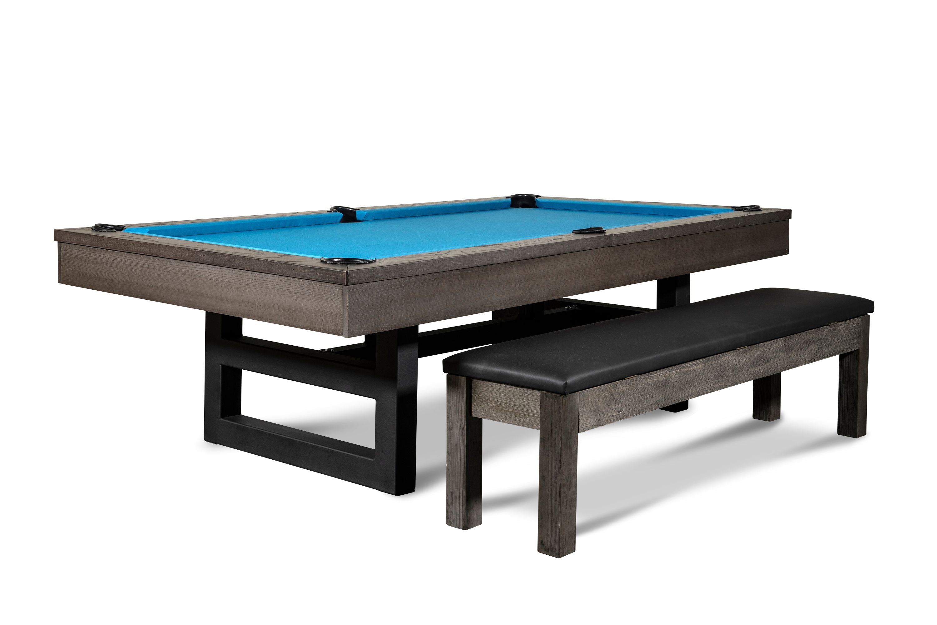 Nixon Billiards Mckay Slate Pool Table ISAF-90070/ISAF-90071 Charcoal With Matching Chair
