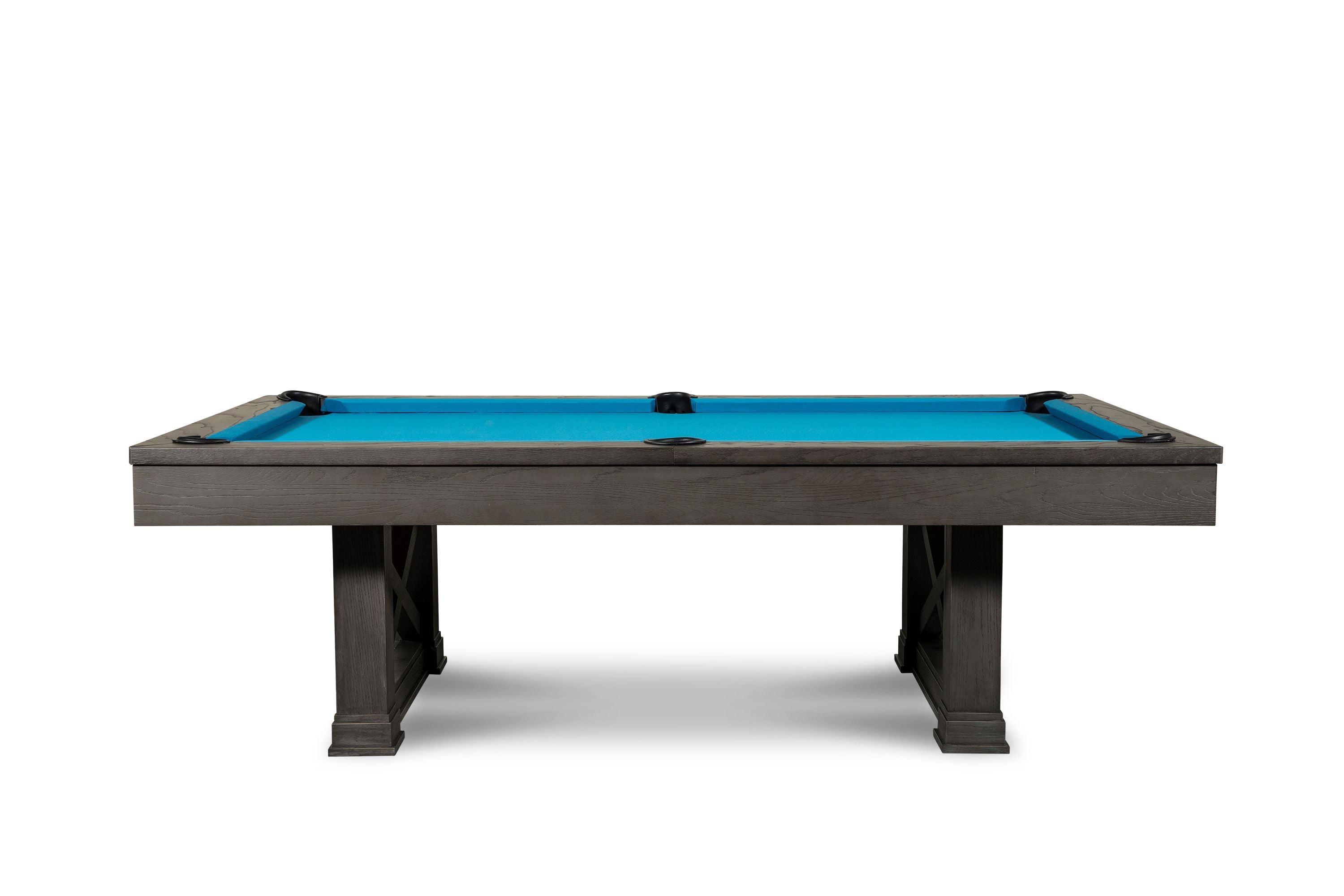 Nixon Billiards Nora Slate Pool Table ISAF-90060/ISAF-90062 Charcoal Side Angle