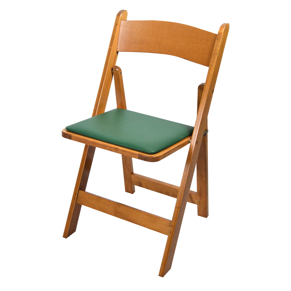 Kestell Maple Folding Chairs - Vinyl