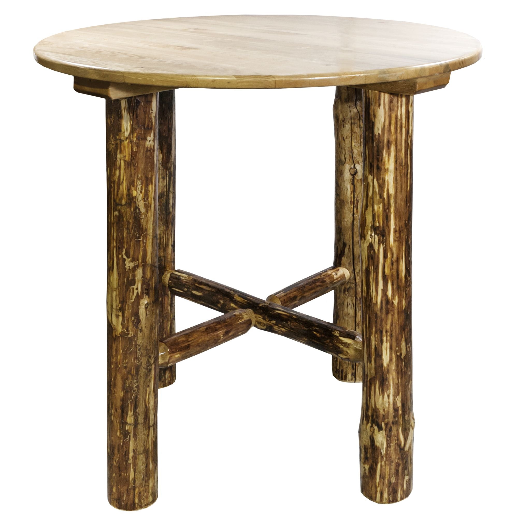 The Montana Glacier Country Collection MWGCBT Bistro Table Staine Lacquered