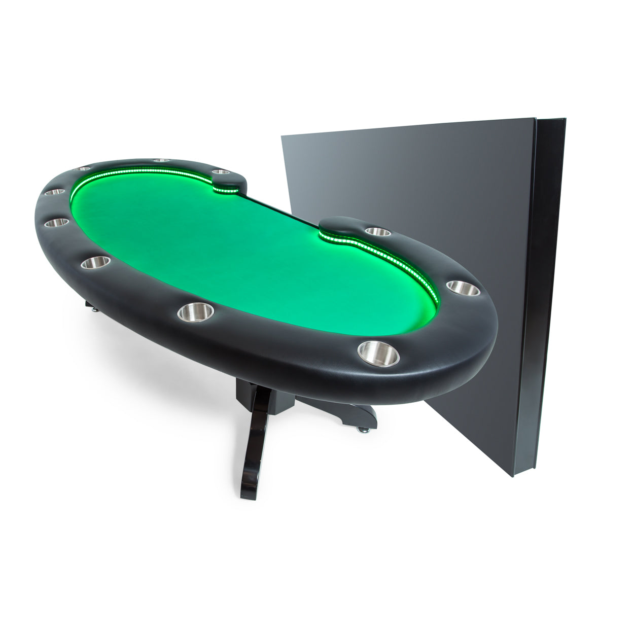 BBO The Lumen HD Poker Table Velveteen Green With Dining Top