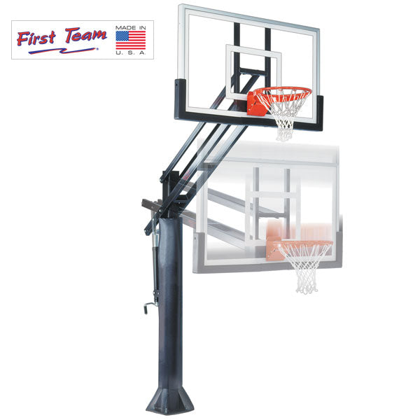First Team Force In Ground Adjustable Basketball Goal Series