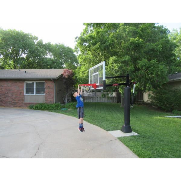 frist team attack select in ground adjustable basketball goal ft1400select lowest level