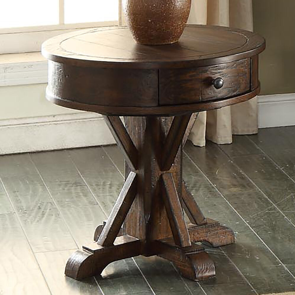 ECI Furniture Gettysburg Round End Table – The Game Room Plus
