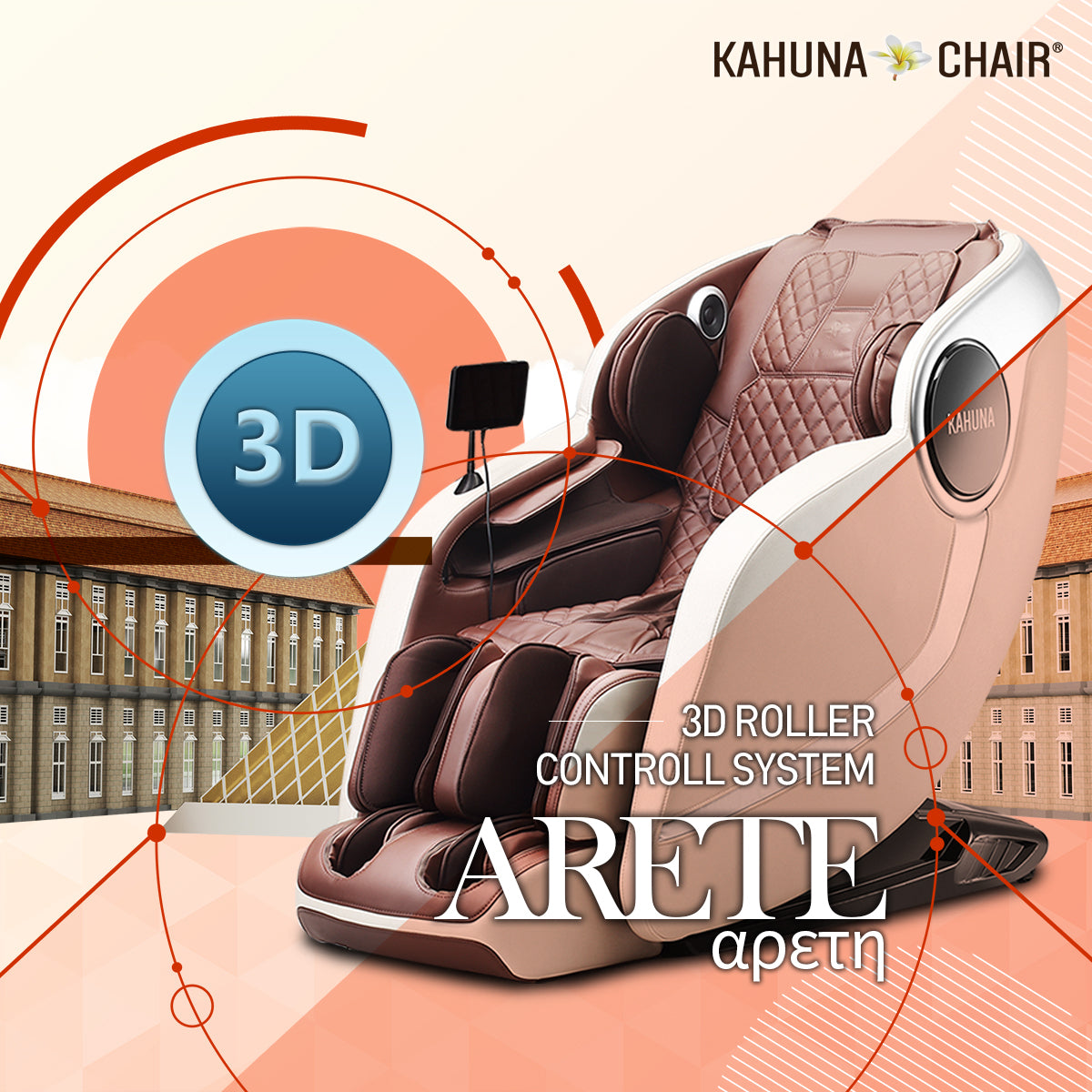 kahuna Em Arete Massage chair 3d roller control system