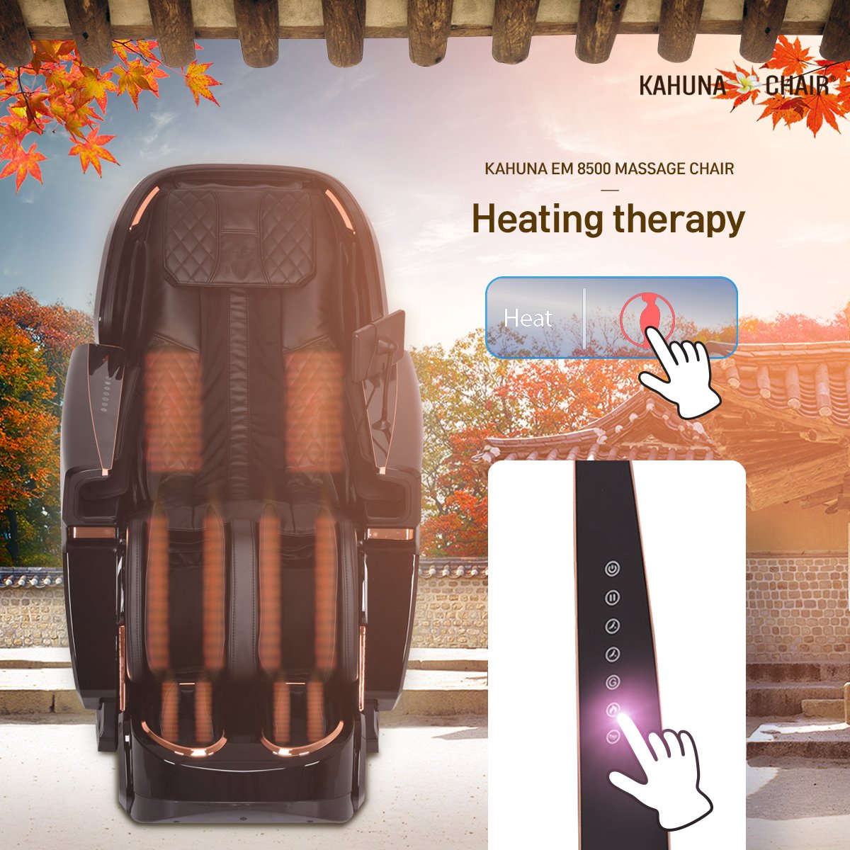 kahuna massage chair em8500 with heating therapy
