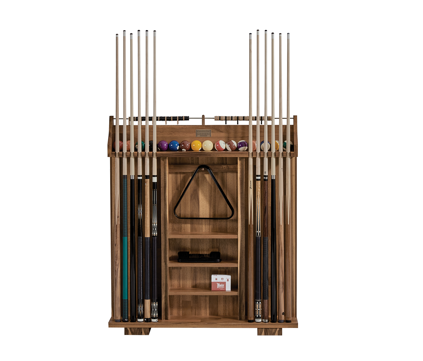 American Heritage Knoxville Freestanding Cue Rack (Acacia)