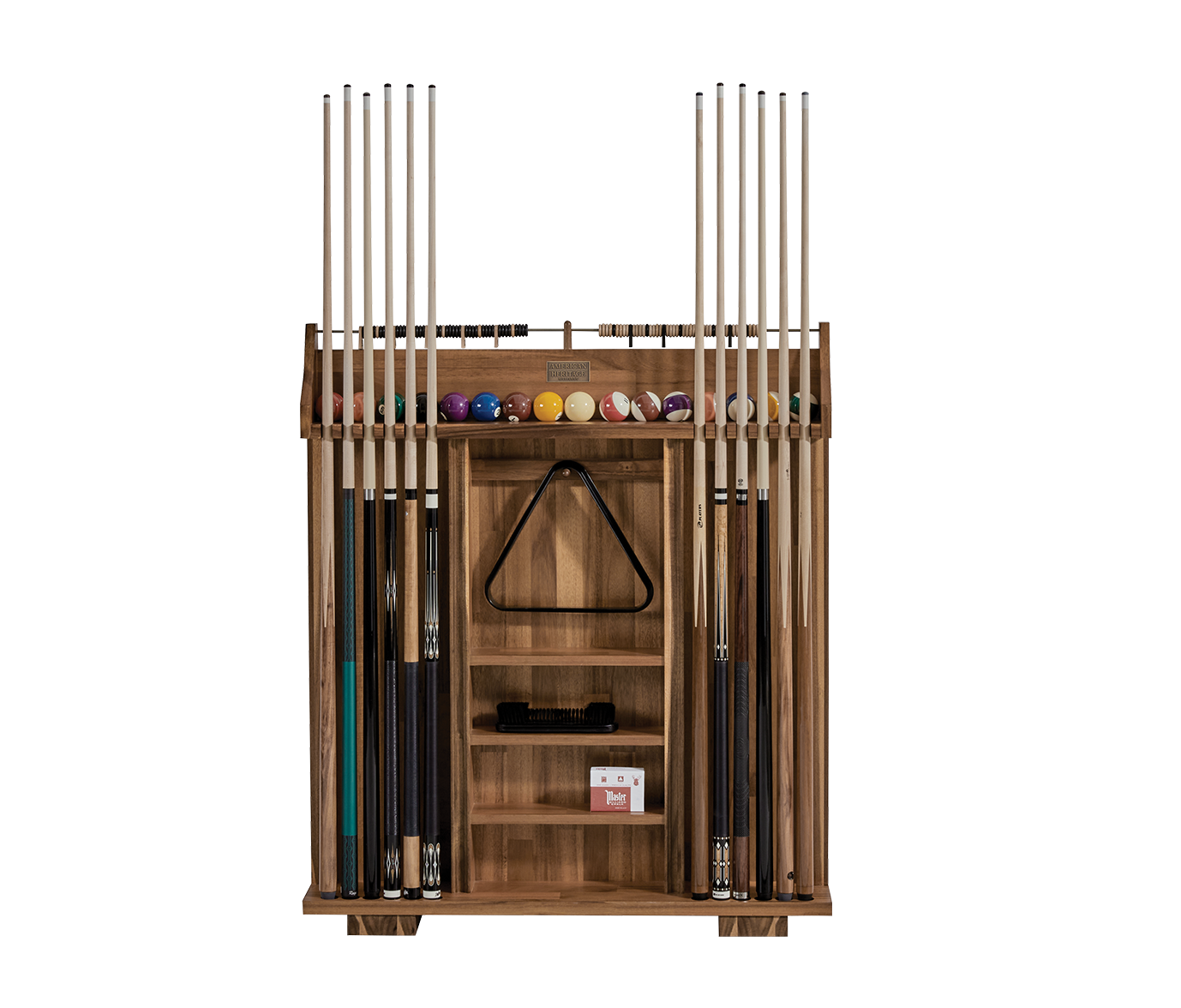 American Heritage Knoxville Freestanding Cue Rack (Acacia) – The Game ...
