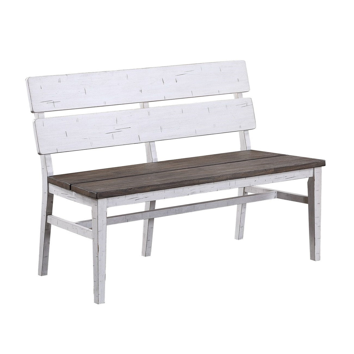 Bench With Back Panel ECI Furniture La Sierra Dbl Panel Back Dining Bench with Wood Seat ...