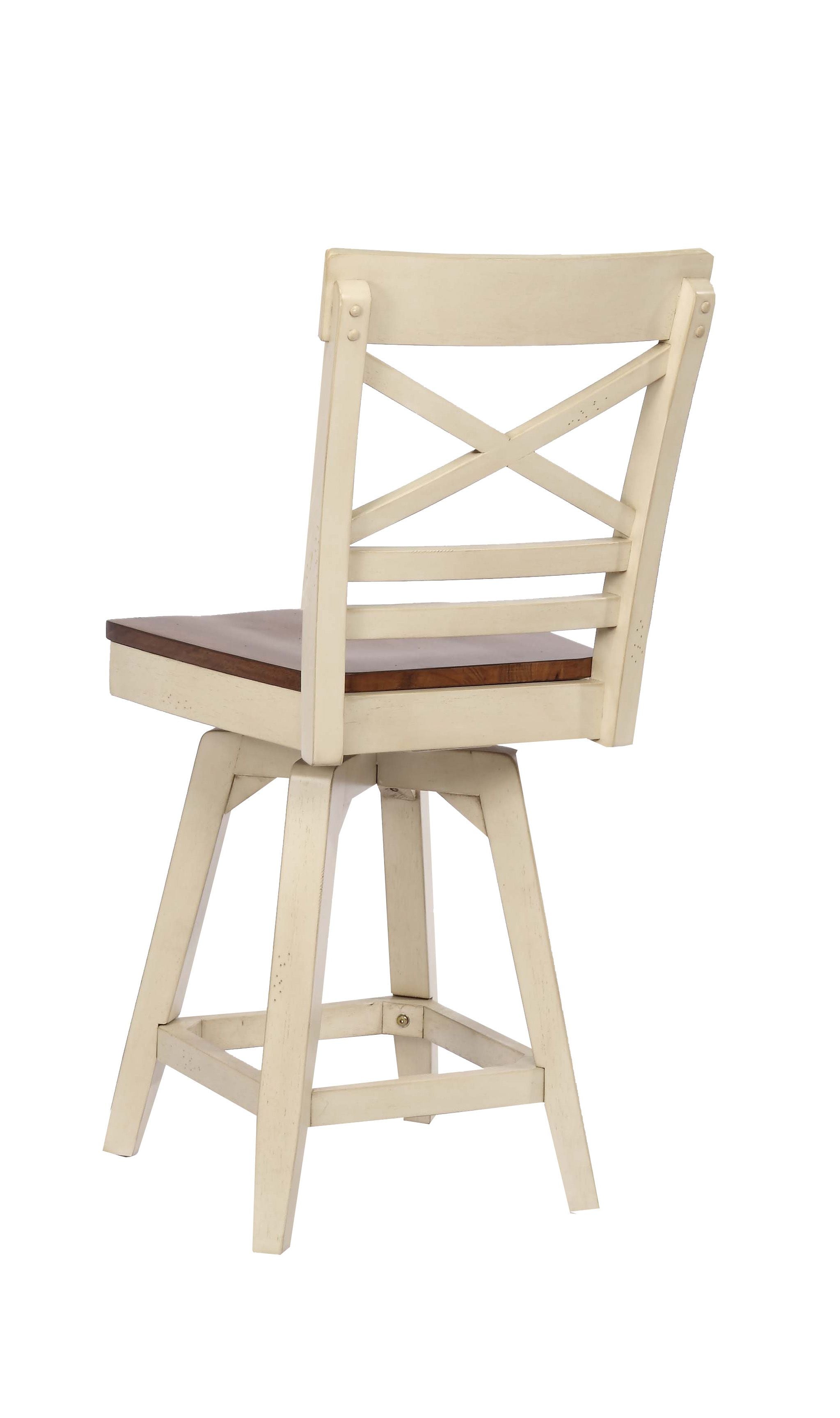 ECI Furniture Choices X Back Bartstool Height with Acacia Finished Seat(2pcs)