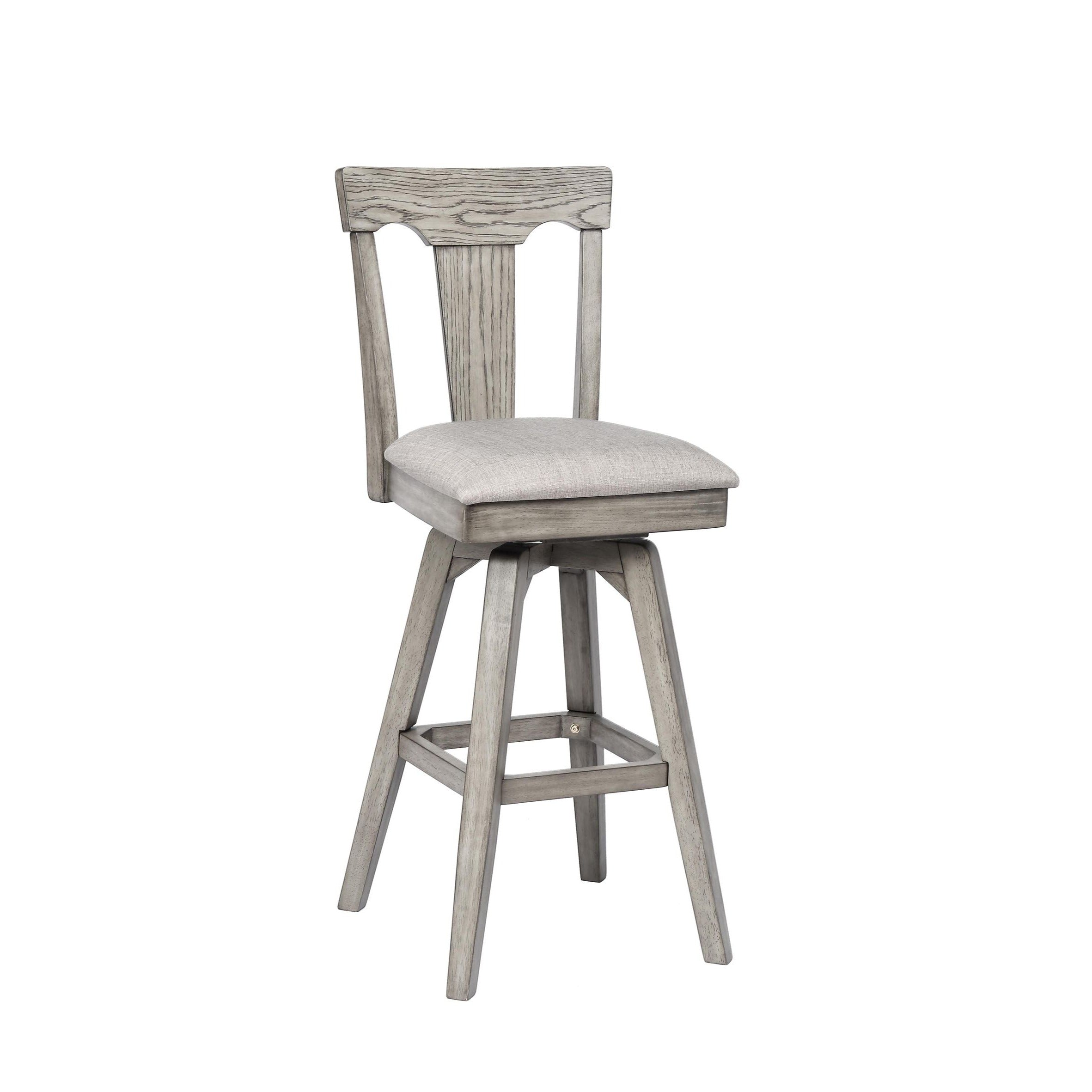 ECI Furniture 30" Panel Back Bar Stool with Upholstered Seat
