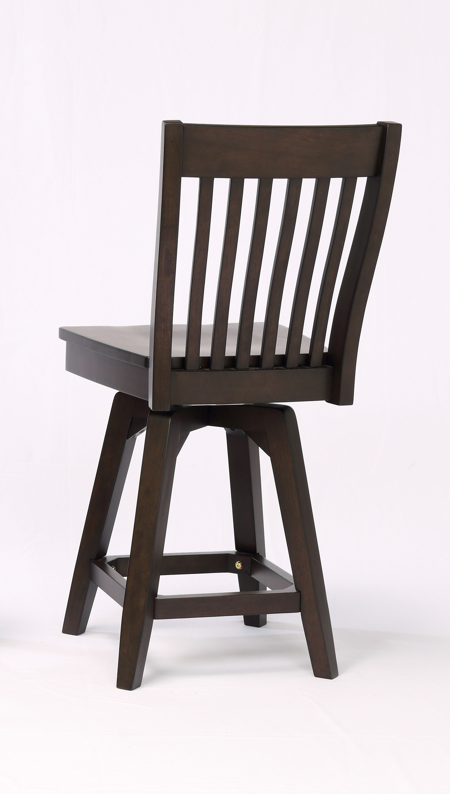 ECI Furniture Choices Slat Back Seat, Barstool Height Stool(2pcs)