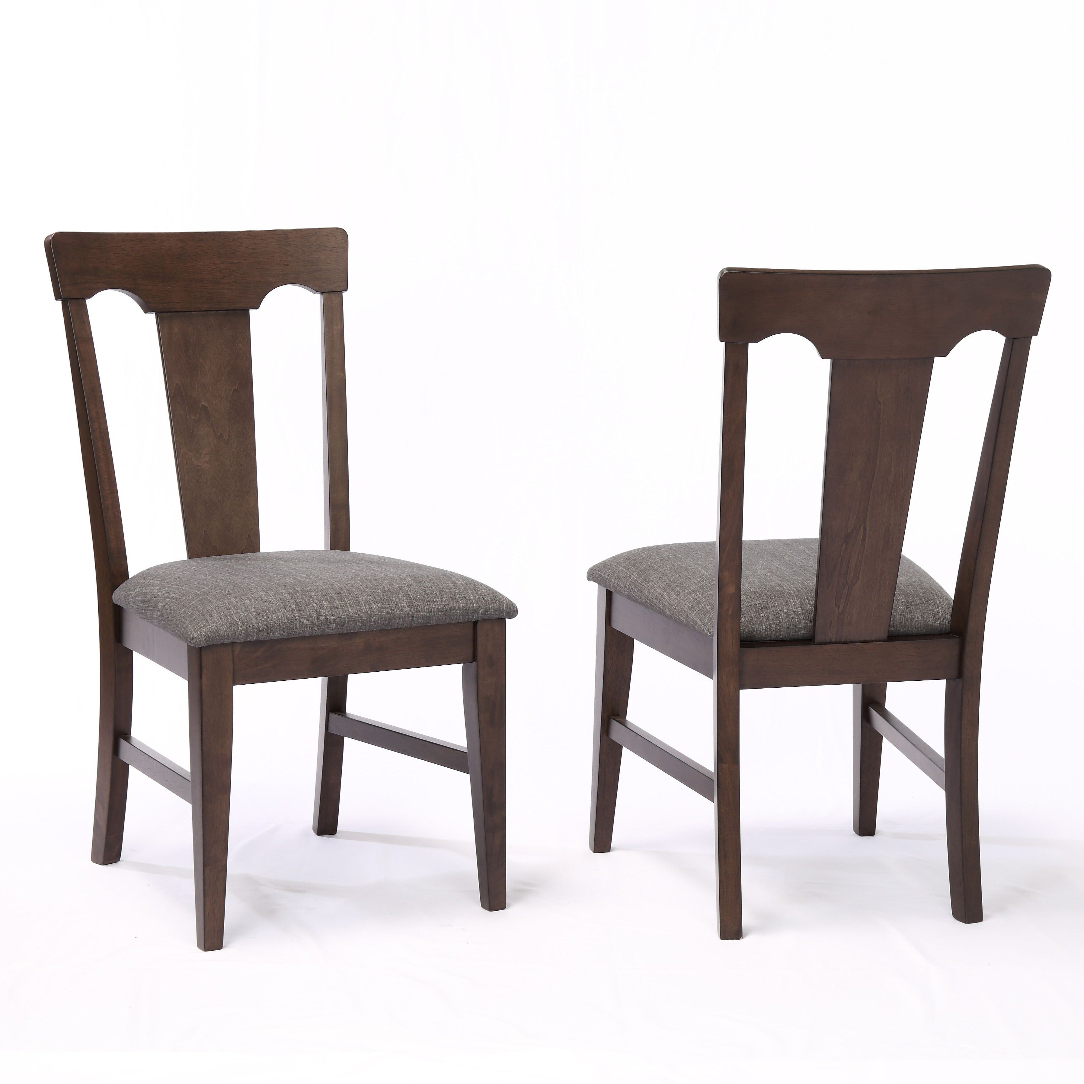 ECI Furniture Choices Panel Back Side Chair with Upholstered Seat(2pcs)
