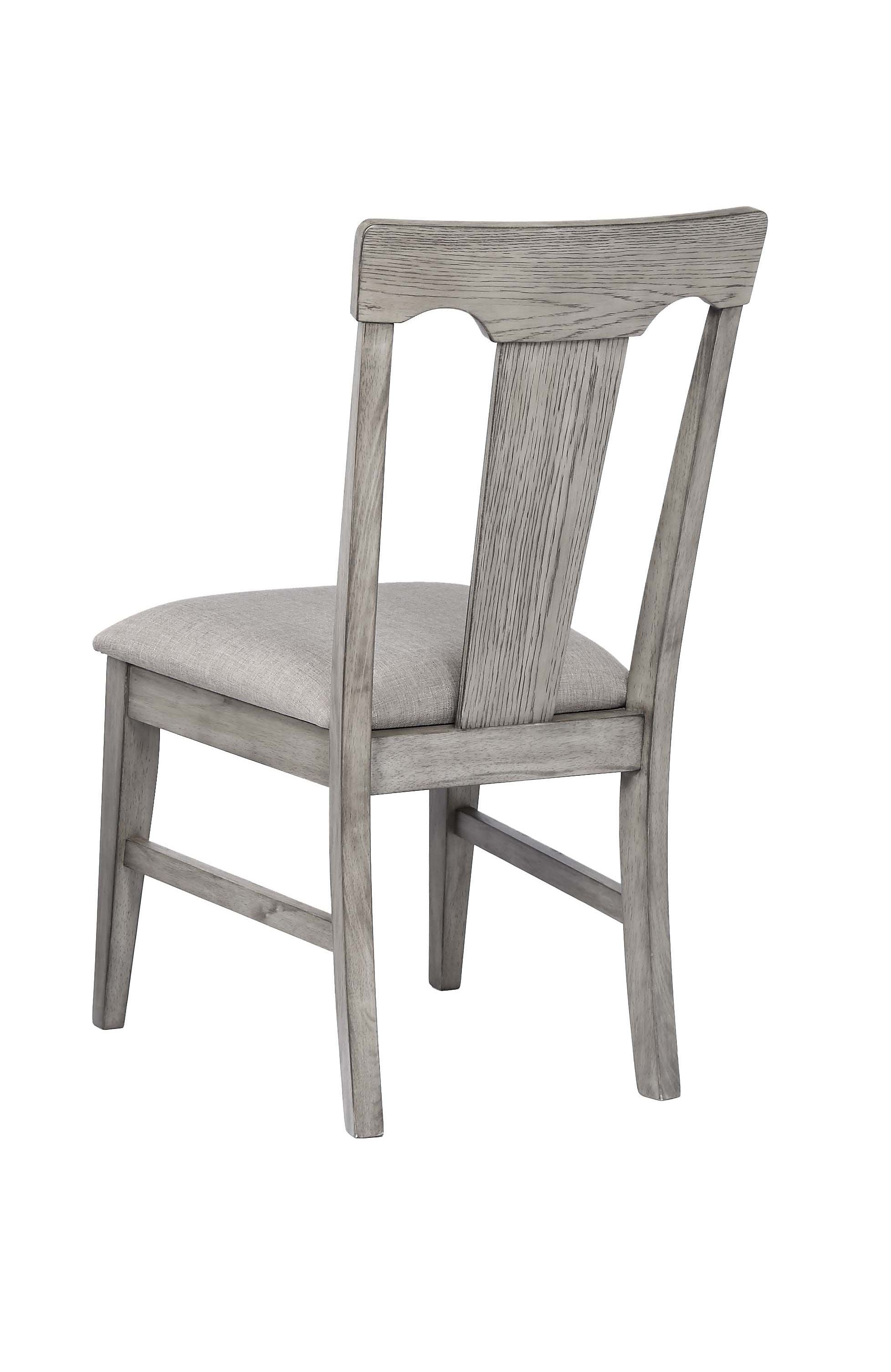 ECI Furniture Graystone Side Chair With Soft Gray Upholstery(2pcs)