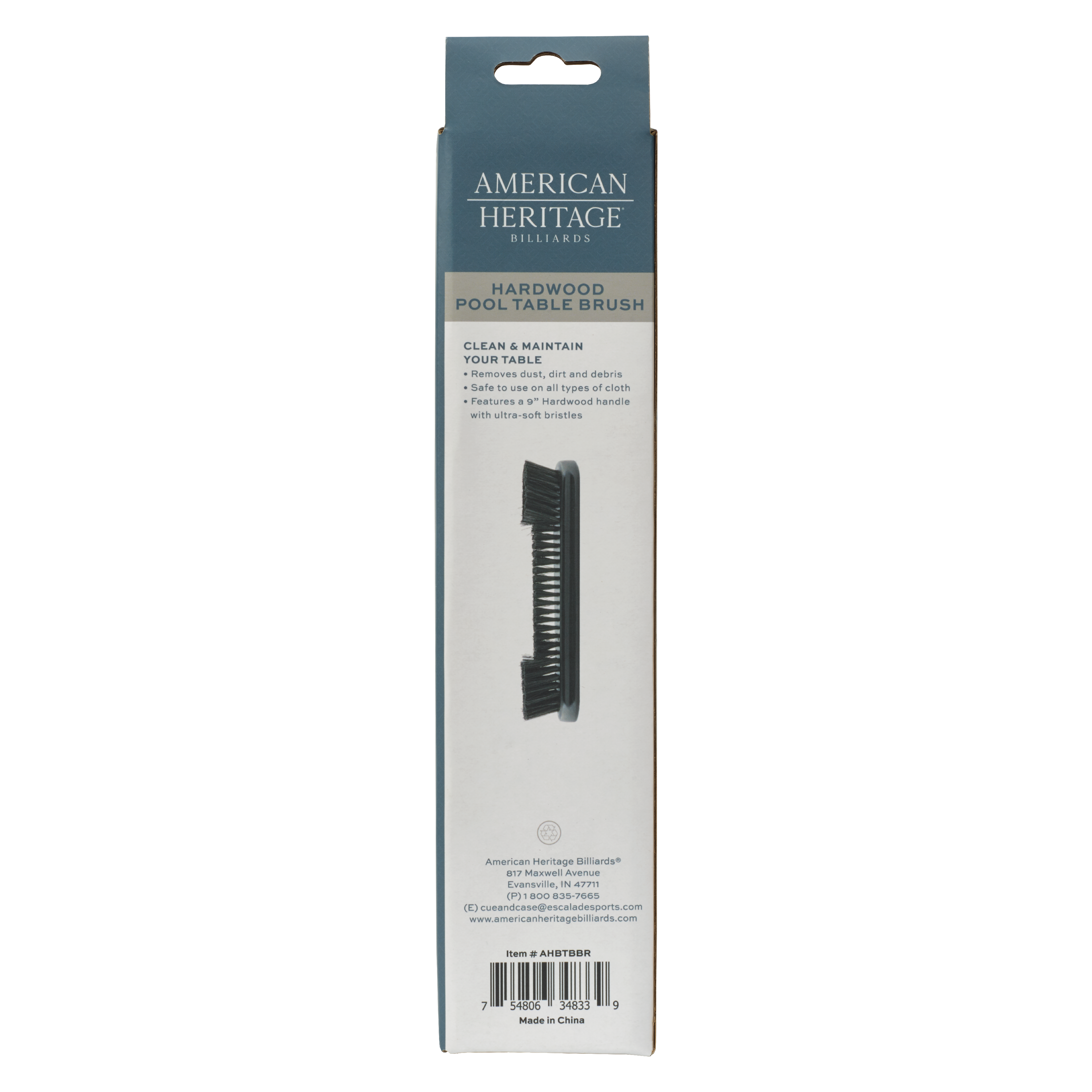 Hardwood Pool Table Brush