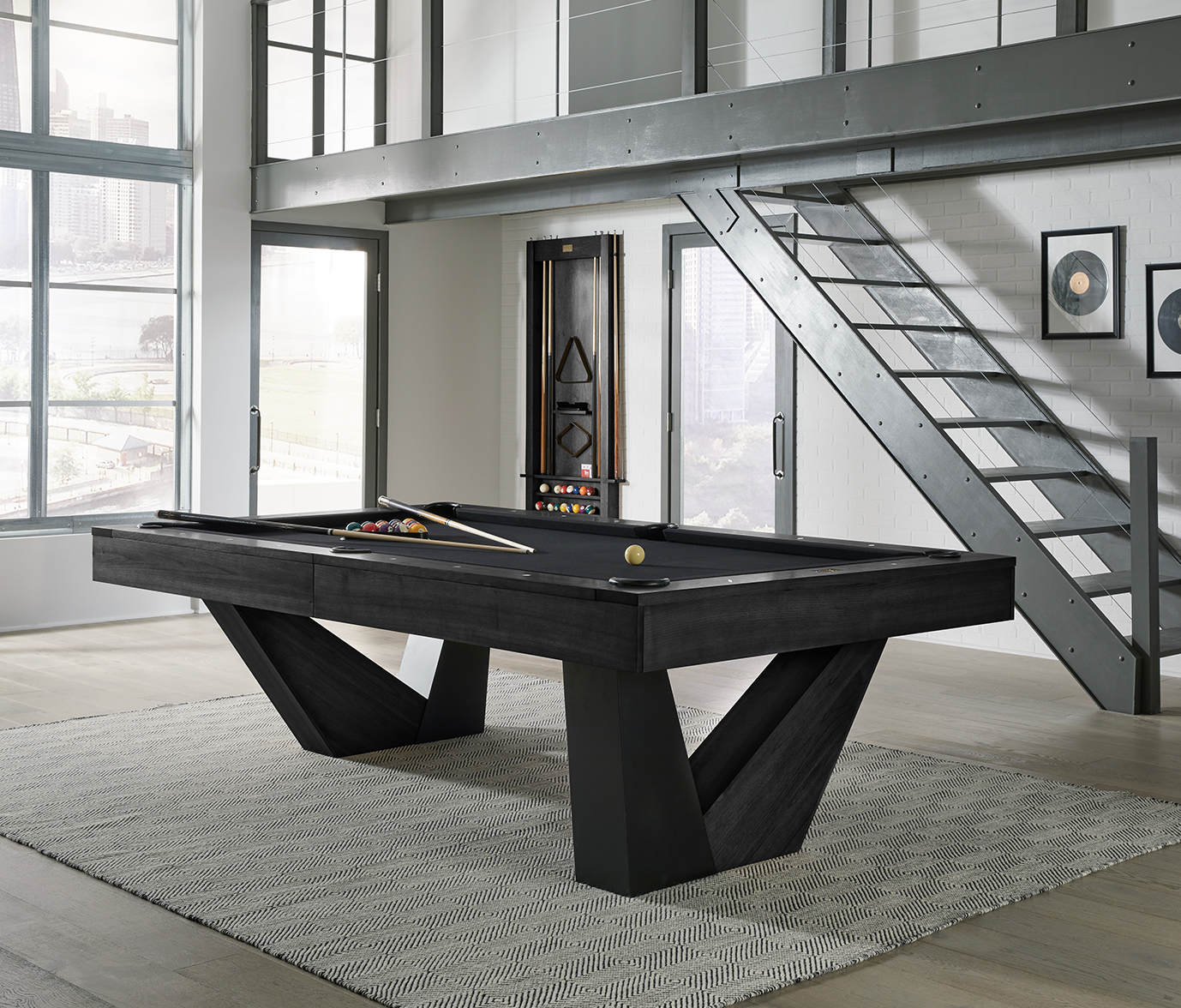 American Heritage Annex Billiard Table (Black Ash)