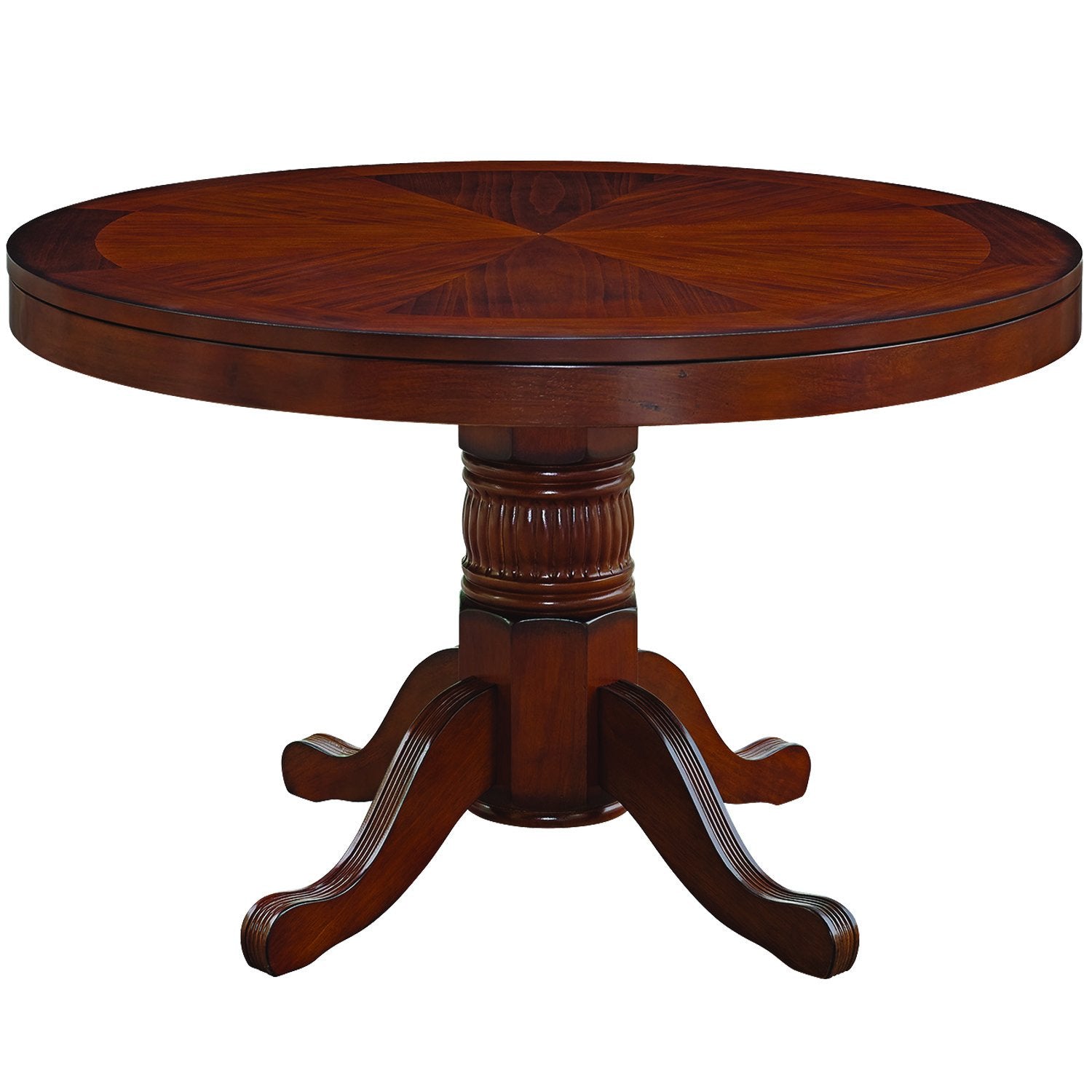 ram game room 48 texas holdem game table gtbl48-Chestnut with dining top