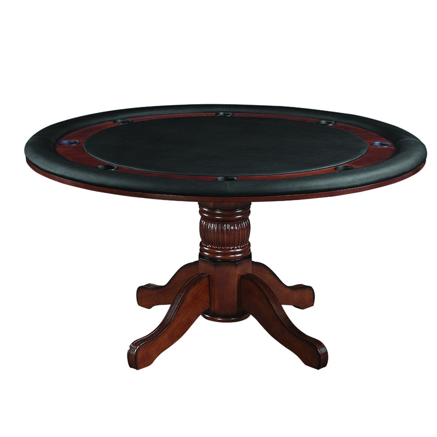 ram game room gtbl60 texas holdem game table with dining top Chestnut
