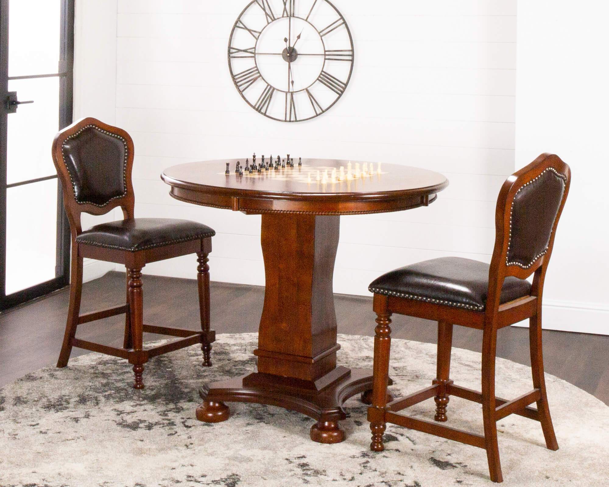 Sunset Trading Bellagio 3 Piece 42" Round Counter Height Dining, Chess ...