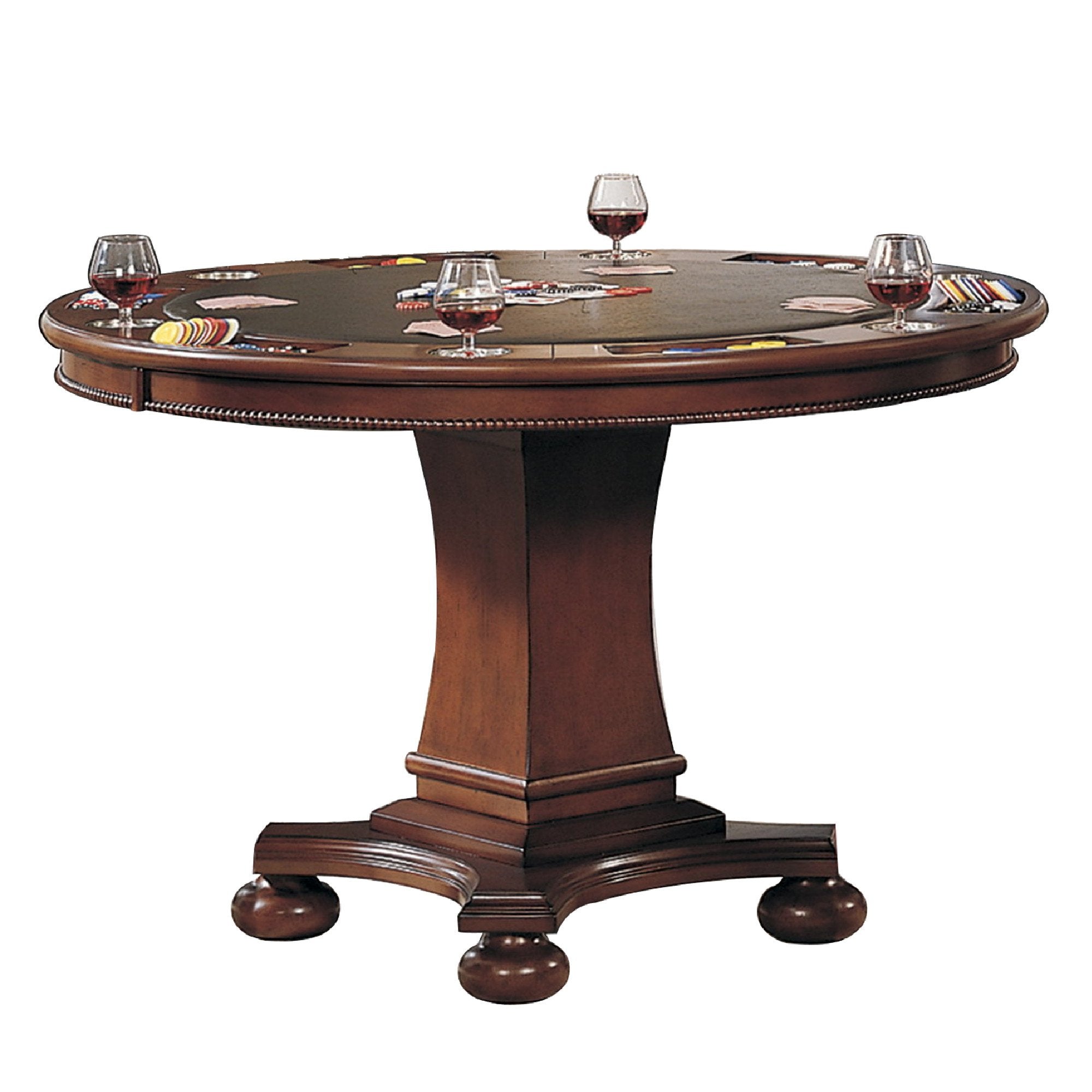 sunset trading bellagio dining and poker table reversible game top cr-87148-63-tb